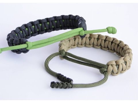 Elite Range, Adjustable Paracord Bracelet Sliding Knot - Bushcraft Colours  | eBay