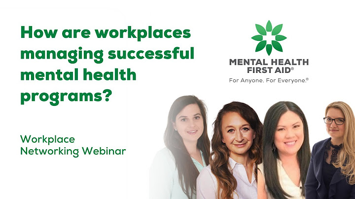 How are workplaces managing successful mental health programs? | Networking Webinar