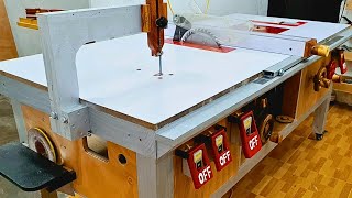 5 in 1 || Homemade table saw, milling table, disc sander, jigsaw table, planer table