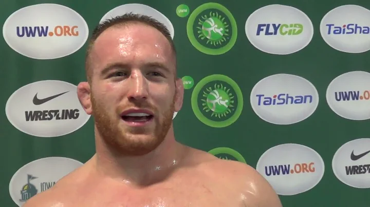 Kyle Snyder (USA) after 97 kg win over Ghasempour ...