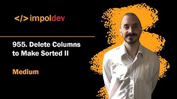Delete Columns to Make Sorted II | LeetCode 955 - Python