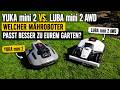 Mammotion YUKA mini 2 vs. LUBA mini 2 AWD | Welcher Mähroboter passt besser zu eurem Garten?
