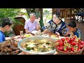 Mommy sros prepare peaceful and delicious pork soup recipe for family  cooking with sros