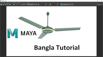 Model easy ceiling fan autodesk maya Bangla tutorial