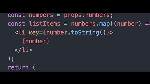 Lists and Keys in React - ProgrammingTIL 61 React Tutorial Video Screencast 0017