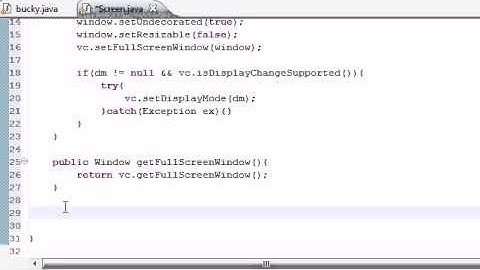 Java Game Development   4   Restoring Screen Size