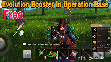 How To Get Free Evolution Booster In Operation Base | last island of survival #rustmobile #lios