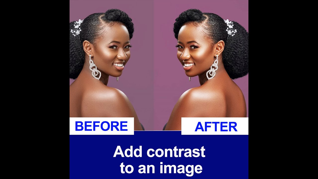 adding contrast in image - YouTube
