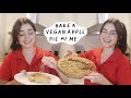 stress-baking a vegan apple pie while answering your questions