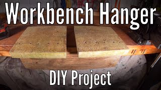 Diy workbench hanger made with scrap wood