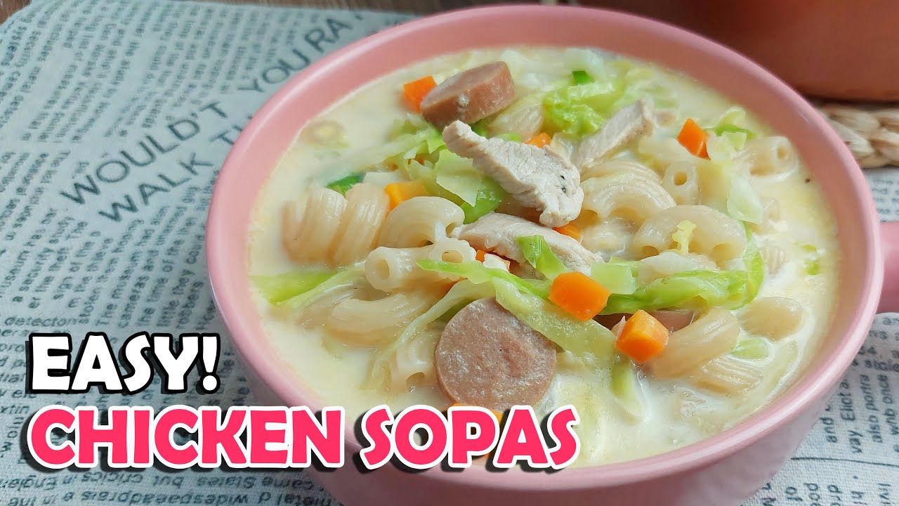Quick and Easy Chicken Sopas! Creamy Chicken Soup | Hungry Mom Cooking