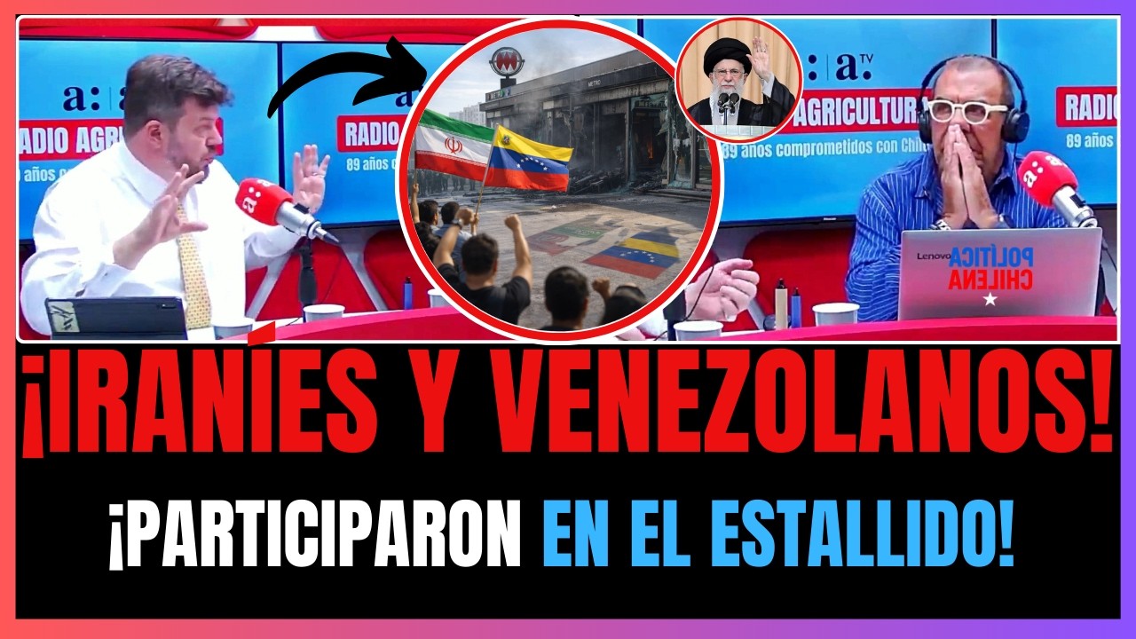 ¡SE SUPO TODO! JOHANNES ASEGURA QUE IRANÍES Y VENEZOLANOS HABRÍAN PLANEADO EL ESTALLIDO SOCIAL