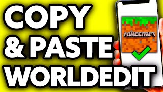 How To Copy And Paste in Minecraft With Worldedit (EASY Tutorial)