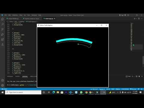 @Tesla Logo draw using python turtle graphics#shorts