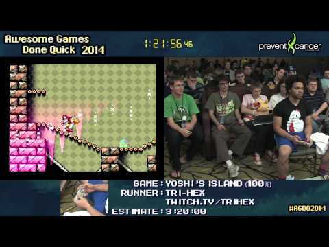 SMW2: Yoshi's Island :: SPEED RUN in 2:51:34 (100%) by tri hex #AGDQ 2014