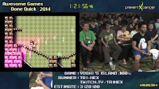 SMW2: Yoshi's Island :: SPEED RUN in 2:51:34 (100%) by tri hex #AGDQ 2014