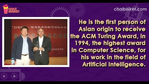 Great Telugu People: Dabbala Rajagopal Reddy computer scientist winner of the Turing Award