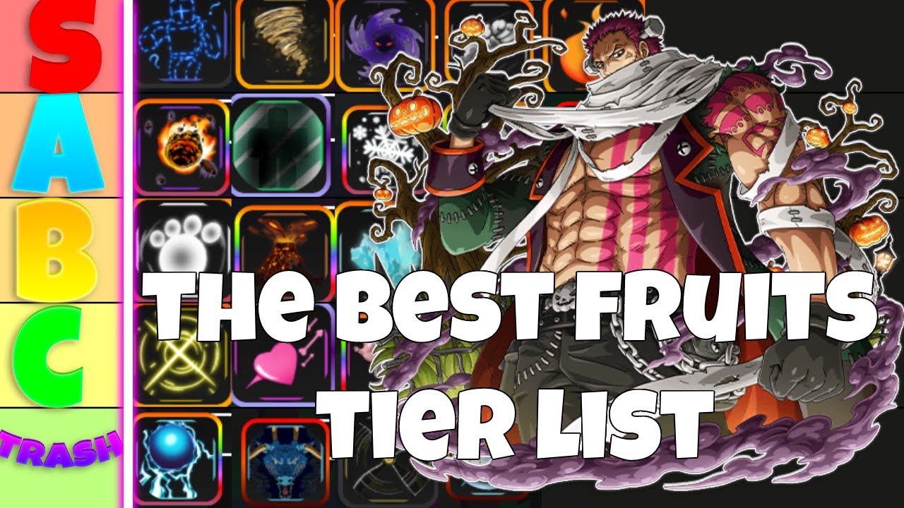 TIERLIST ATUALIZADA DAS MELHORES FRUTAS DO A ONE PIECE GAME! 