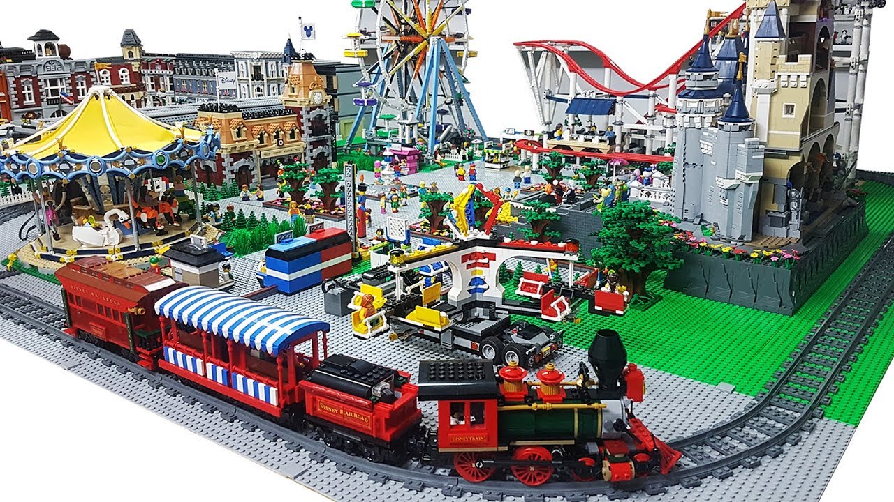 lego disney train and station set