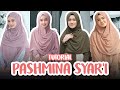 4 TUTORIAL HIJAB PASHMINA SYAR'I MENUTUP DADA | Simpel, Stylish dan Cantik