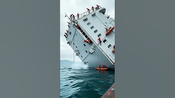 Tilted Ship Escape -Passenger Dive Overboard ☠️ #shorts