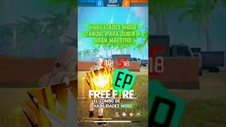 COMBO de HABILIDADES modo TANQUE para  SUBIR a GRAN MAESTRO #freefire #freefireshorts