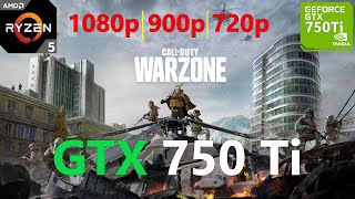 Call of Duty Warzone GTX 750 Ti 1080p, 900p, 720p