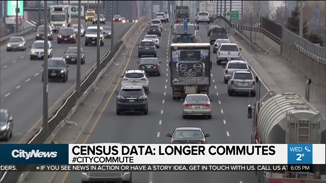 Commutes getting longer across Canada, census shows