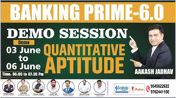 Quant Day 4 Demo Session || Basic Calculation || Banking Prime 6.0 || Aakash Jadhav