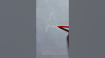 Checkered path drawing with letter A. Let