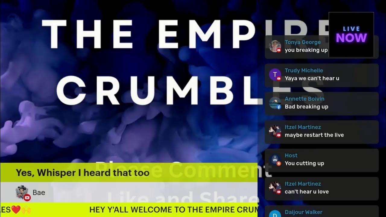 Live with The Empire Crumbles YouTube