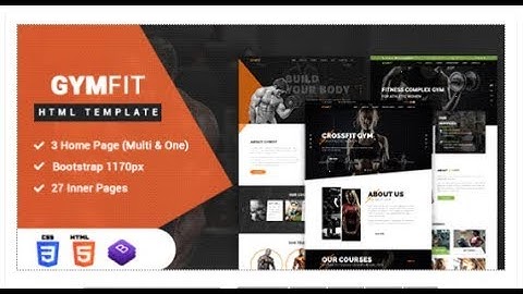 GYM FIT- Gym & Fitness HTML5 Responsive Template | Themeforest Templates