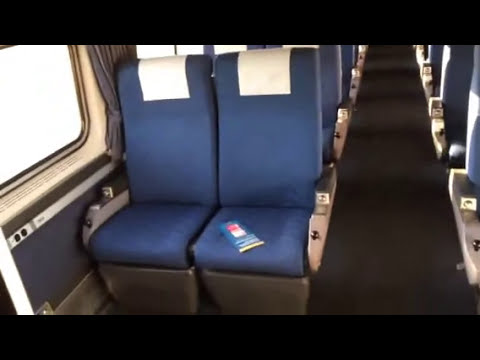 Inside Amtrak Viewliner Coach Car On Silver Meteor From Miami To Orlando 97 98 92 91
