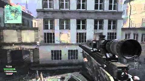 MW3 - Double wallbang with sniper Lockdown