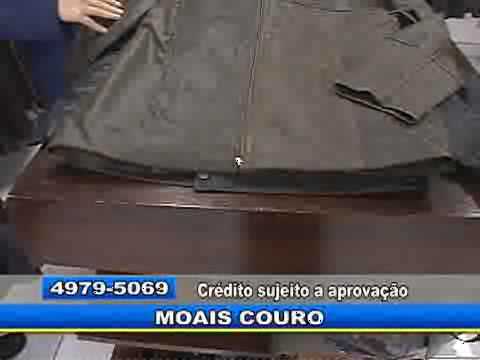 jaqueta de couro moais