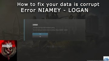 Call of Duty: MW3 how to fix Your Data is Corrupt Error Niamey Logan