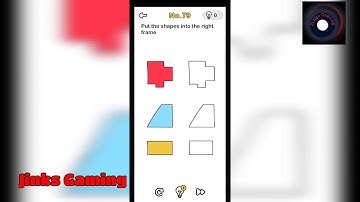 How to pass Brain out level 79? Put the shapes into the right frame