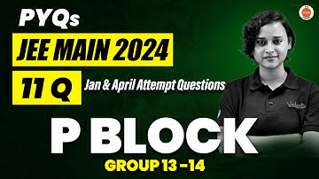 JEE Mains 2024 PYQs | P Block Elements | Chemistry | Nabamita Ma