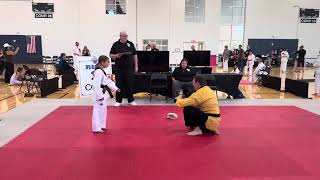Delilah board breaking. Badger State games. October 4, 2025.