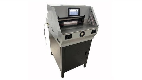 E460T/E490T Program control with colorful touch display guillotine paper cutter machine