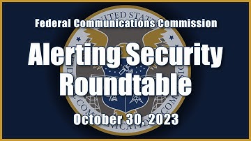 Alerting Security Roundtable
