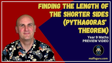 Finding the length of the shorter sides (Pythagoras