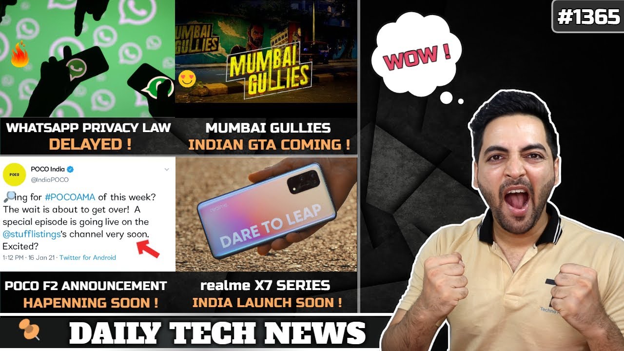 WhatsApp Privacy Policy Cancelled, Mumbai Gullies Indian GTA Game,POCO F2,Signal Down,iPhone 12S