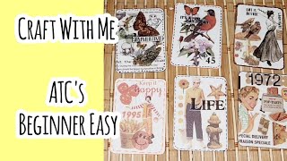 Craft With Me/ Artist Trading Cards, Easy Enough for Beginners