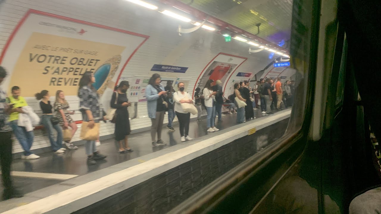 Métro-13 MF77 trajet de Saint-Denis à Mairie-de-Saint-Ouen