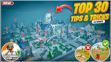 Top 30 Tips & Tricks In BGMI 4.0 Update 👻| Noob To Pro 4.0 In Event | Spooky Soiree Event Guide