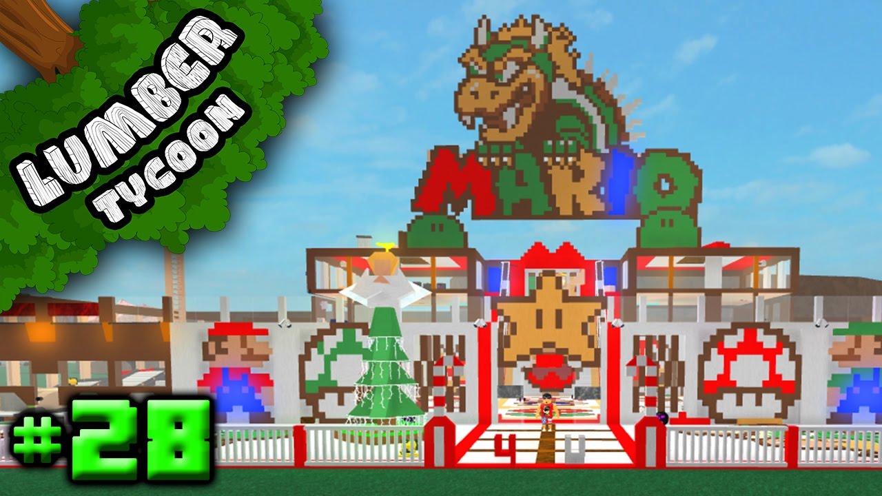 Lumber Tycoon Ep 28 Epic Mario Party Base Roblox Youtube - roblox who made wooden mario