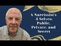 A Narcissist's 3 Selves:   Public, Private, and Secret