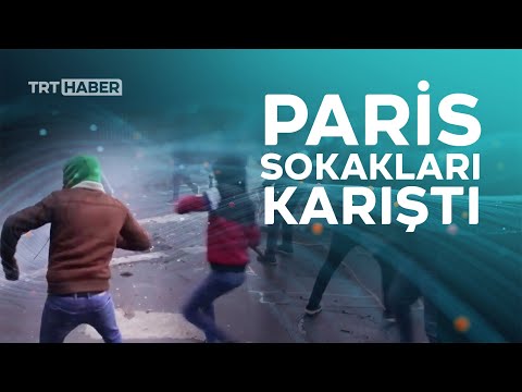 Terör örgütü PKK yanlıları Paris'i savaş alanına çevirdi