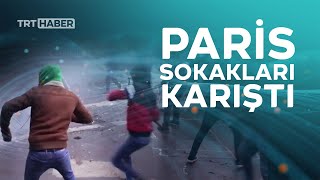 Terör örgütü PKK yanlıları Paris'i savaş alanına çevirdi Resimi